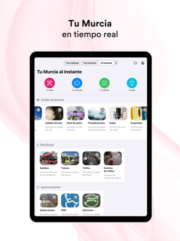 Tu Murcia iPad screenshot