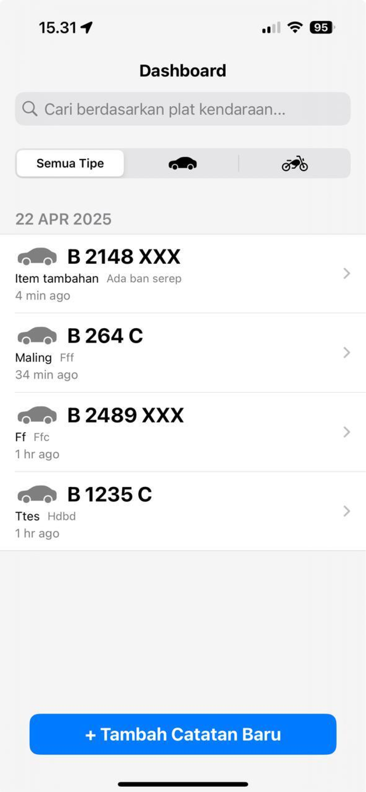 GoPar: Pencatat Kendaraan screenshot 3