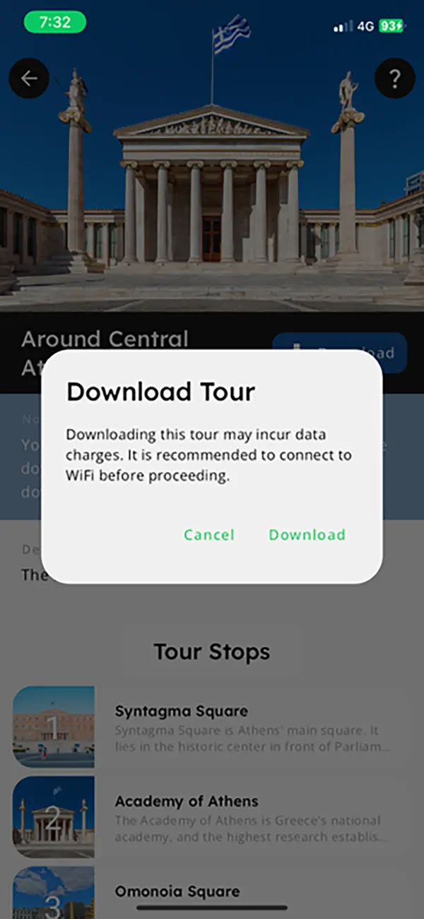 Screenshot #1 pour Greco AI Tours