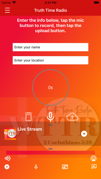 WTTR - Truth Time Radio iPhone screenshot 4 - Entertainment app