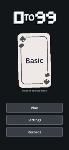 0 to 99 iPhone screenshot