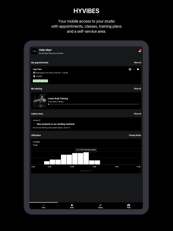 HYVIBES - Connect with the gym