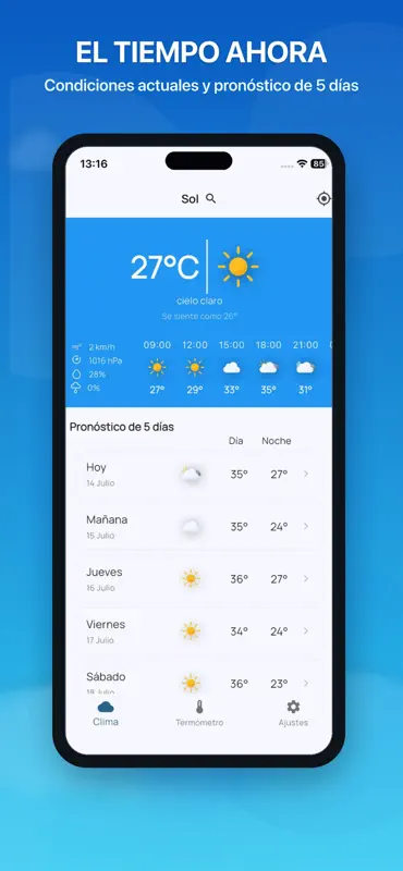 Termómetro, Clima Pronóstico screenshot 2 of 6