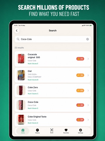Yula Food scanner iPad screenshot