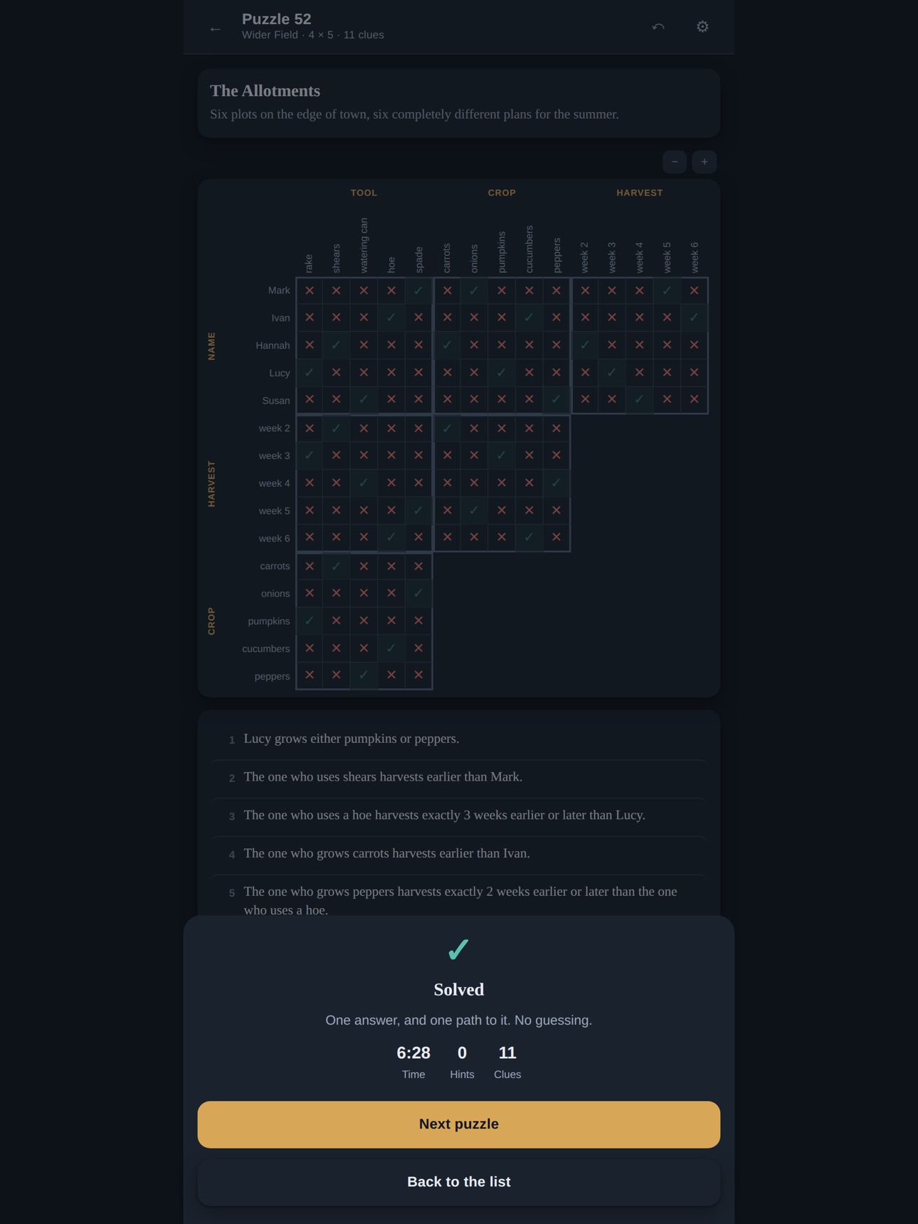 Screenshot 10 of Stopko: Logic Grid Puzzles