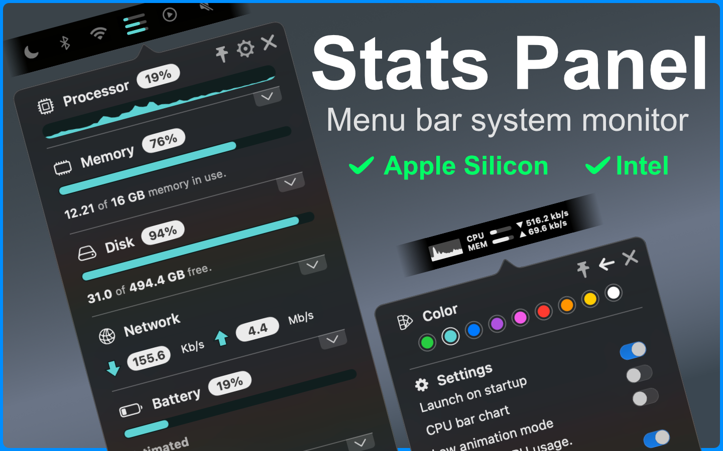 Stats Panel - System Monitor screenshot 12