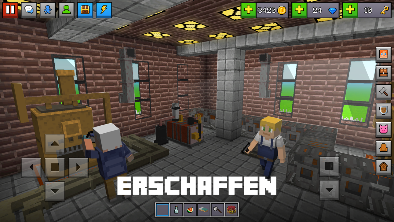 Block World 3D: Craft & Build Hack screenshot 1 - iOS game interface