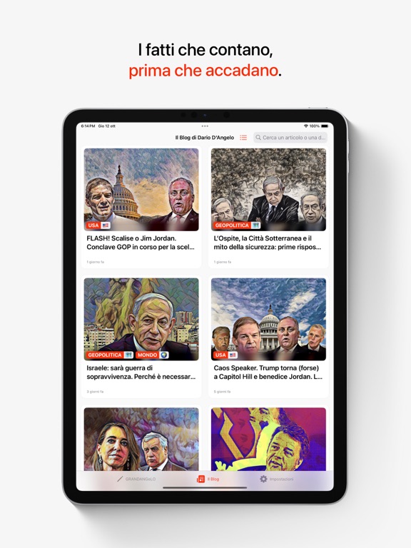 Il Blog di Dario D'Angelo iPad screenshot 1 - News app