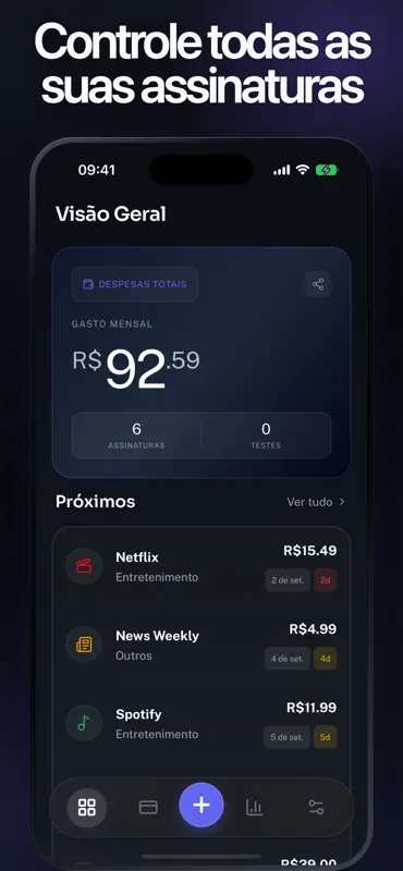 Subby - Gestor de assinaturas screenshot 1 of 6