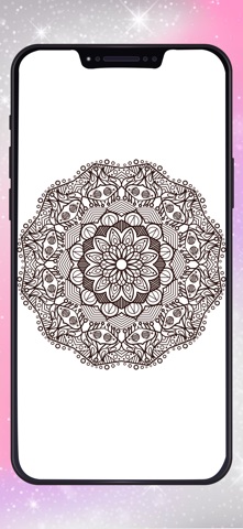 Mandala Color by Number Book iPhone screenshot