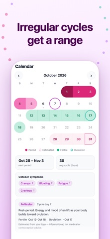 Niah: Private Period Tracker Screenshot 2 of 6