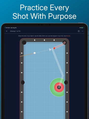 Bullseye Billiards iPad screenshot 1