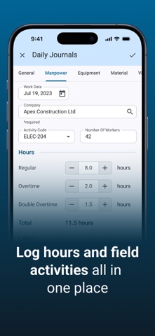 Construct Project Management iPhone screenshot