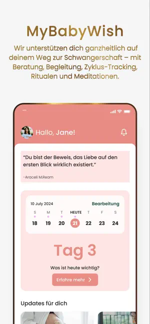 MyBabyWish: Fertility & Cycle screenshot 1
