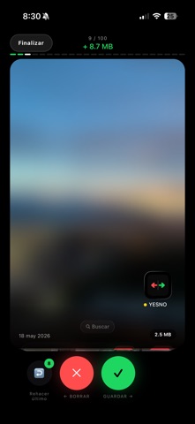 YESNO Gallery Cleaner iPhone screenshot