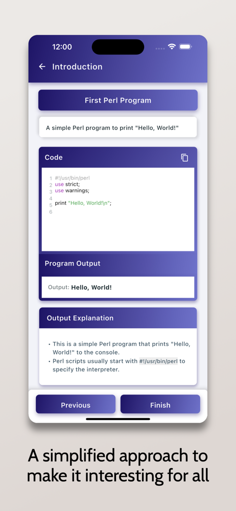 Learn Perl - OnePercent screenshot 4