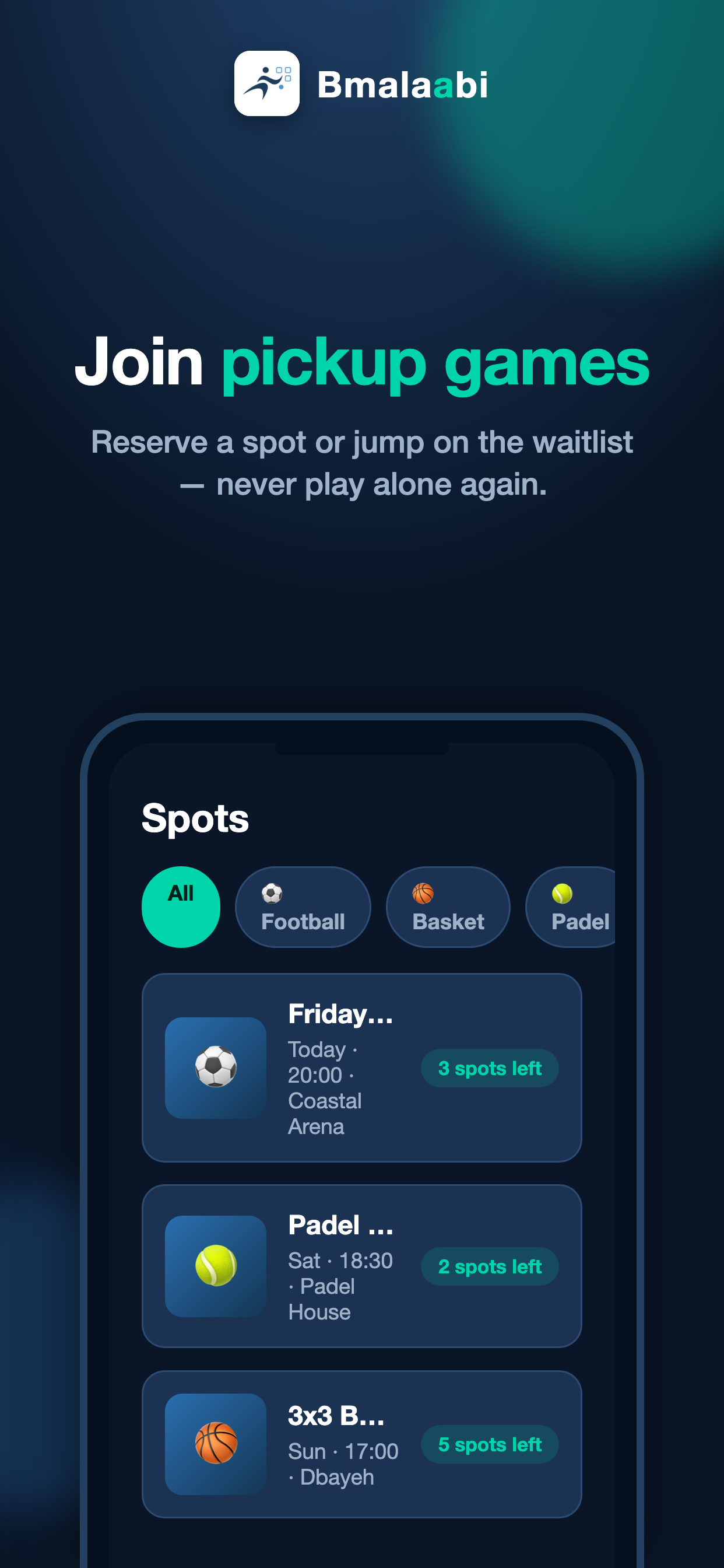 Bmalaabi: Book Your Spot &Play screenshot 4