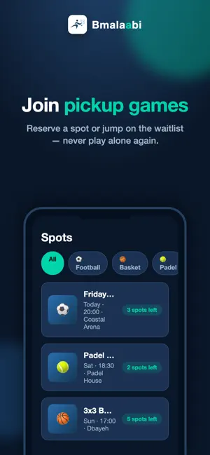 Bmalaabi: Book Your Spot &Play screenshot 4