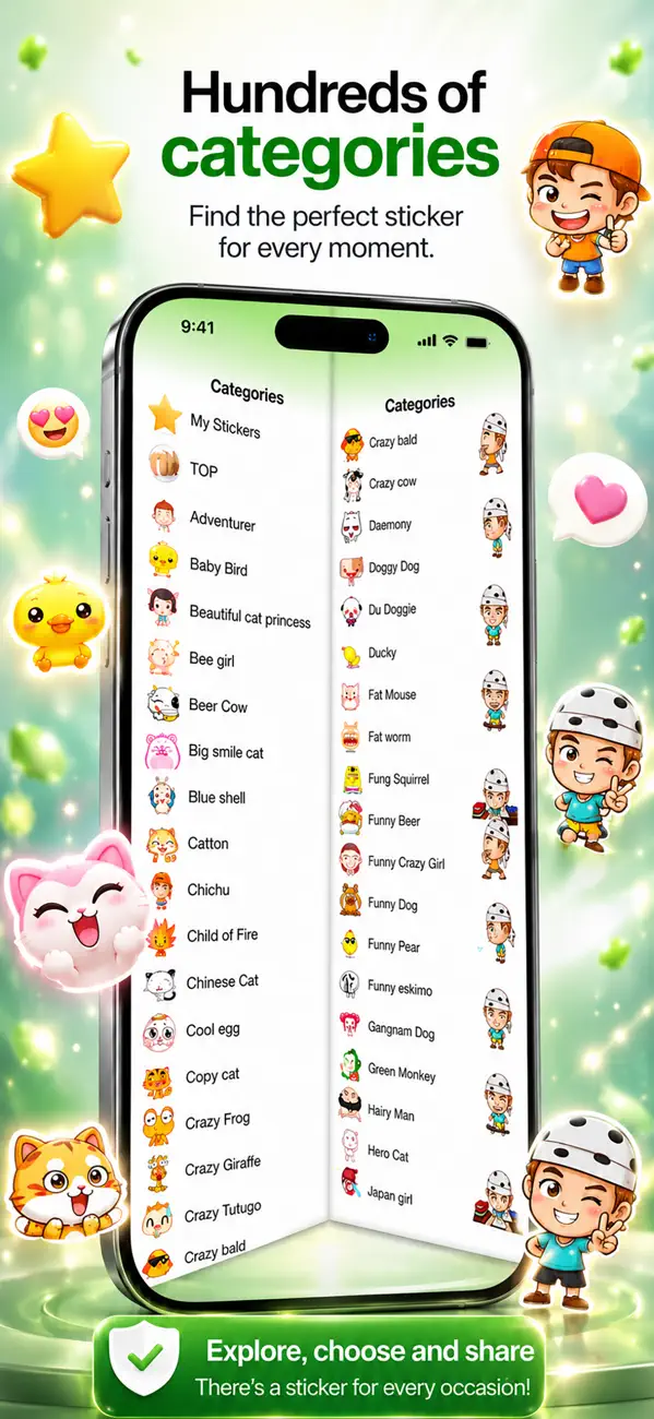 Screenshot #3 pour Stickers for WeChat