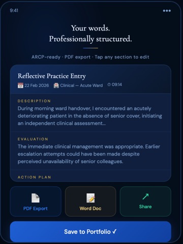 ReflectPro: Guided Reflection iPad screenshot