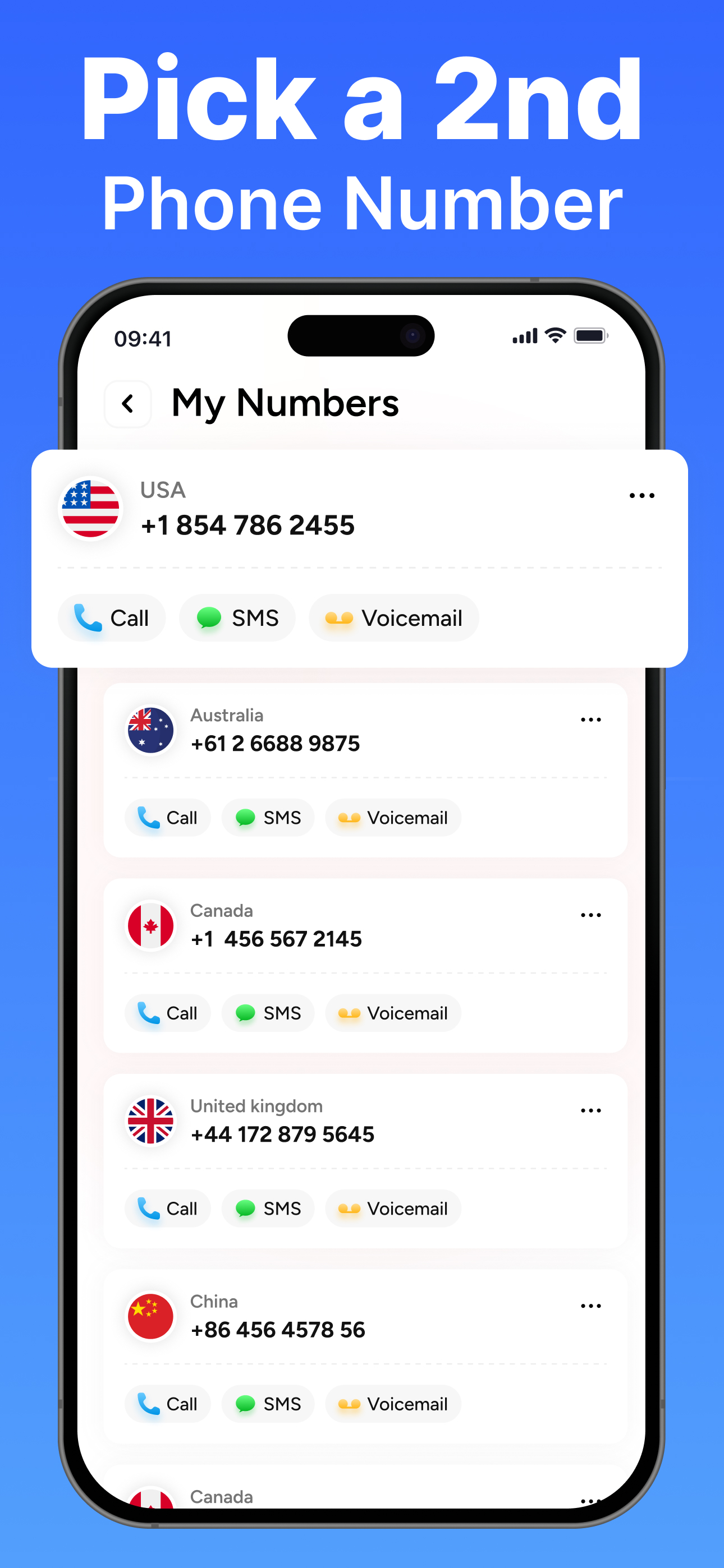 Second line: 2nd Phone Number・ screenshot 4