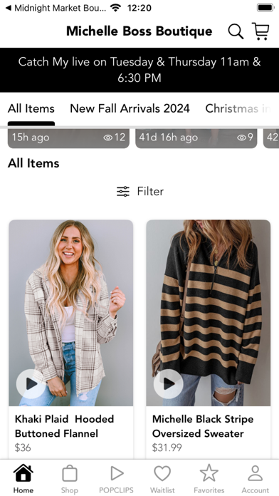 Midnight Market Boutique Screenshot