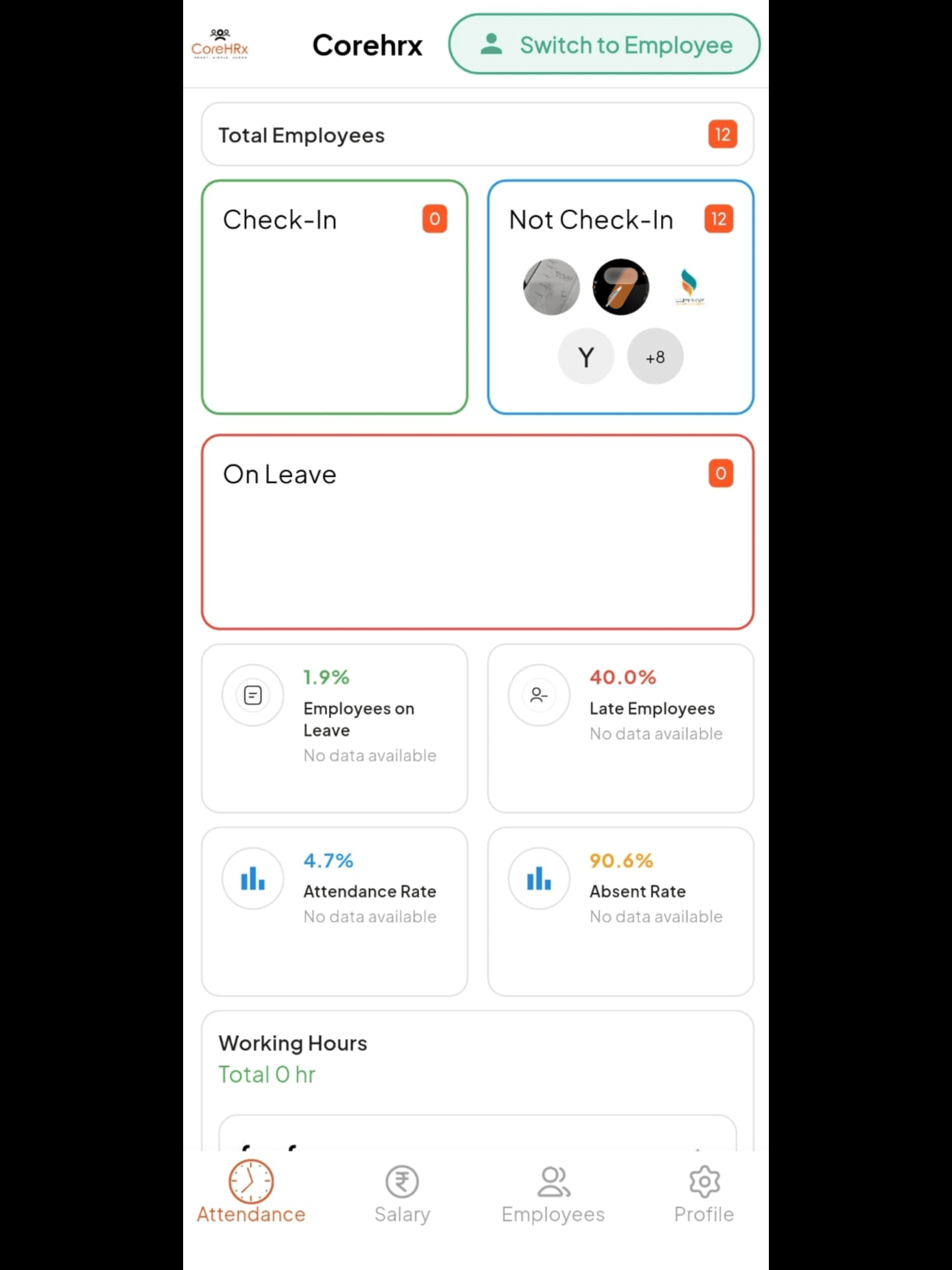 CoreHRx: Payroll & Attendence screenshot 17