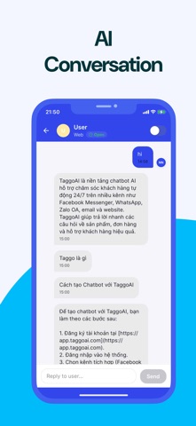 TaggoAI Inbox iPhone screenshot