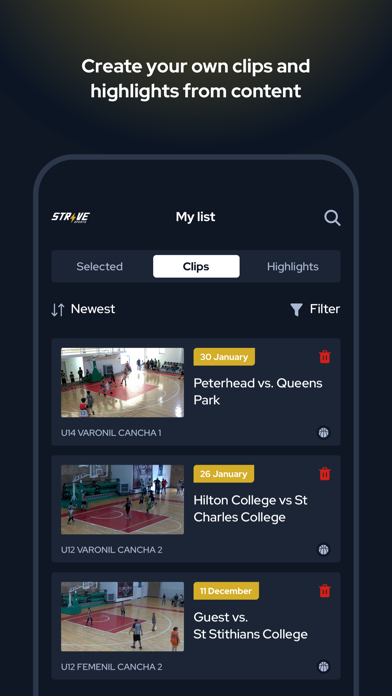 STRIVE SPORTS NETWORK Screenshot
