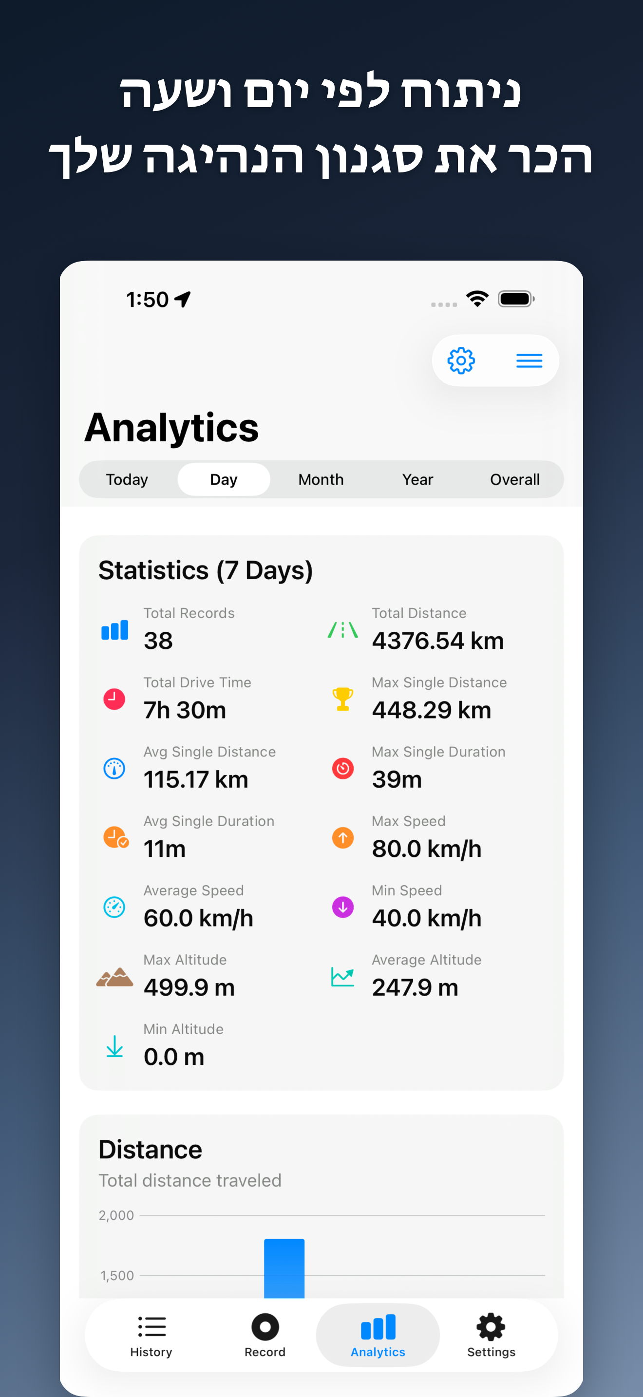 DriveTracker - Driving Log iOS screenshot 4 showing app interface