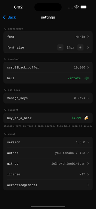 Shinobi Term Screenshot 4 of 4