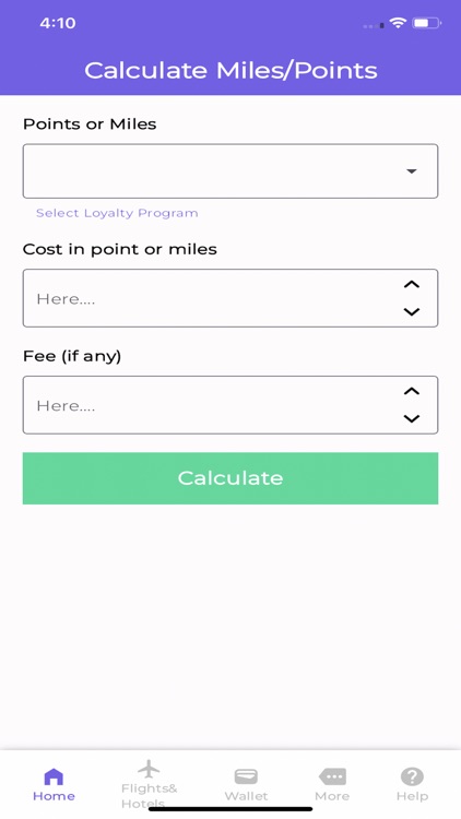 Airline Miles Calculator