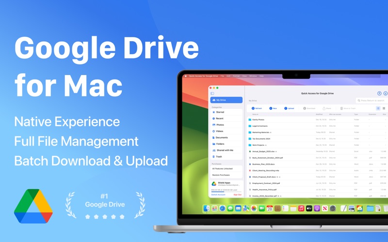 Quick Access for Google Drive app screenshot