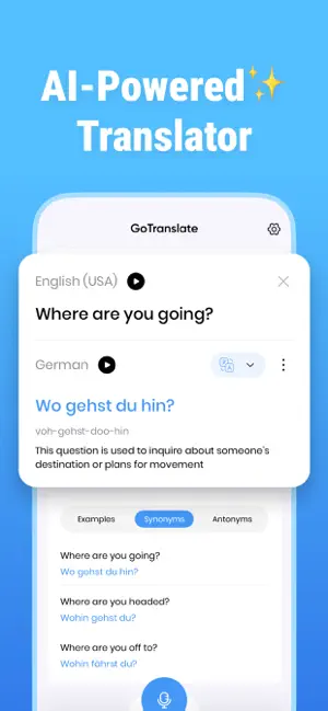 GO Translator : AI Translation iPhone screenshot 6