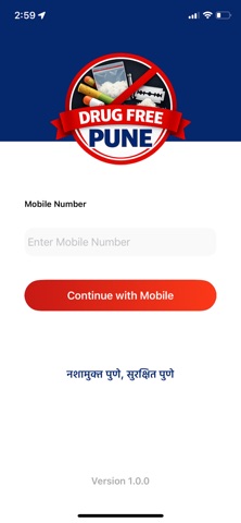 Drug-Free Pune App screenshot
