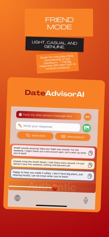 DateAdvisor AI Keyboard screenshot