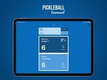 Pickleball Scorecard App iPad screenshot