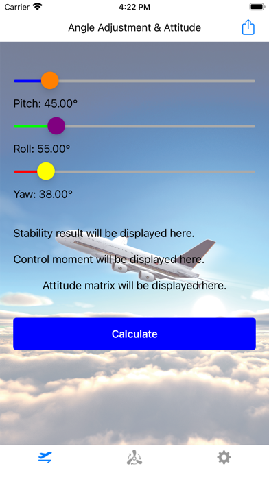 Screenshot #3 pour Aircraft R&D Momentum Calc