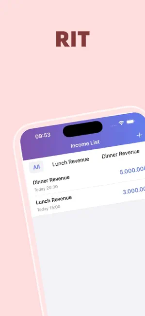 RIT - Restaurant Income Tool iPhone screenshot 3