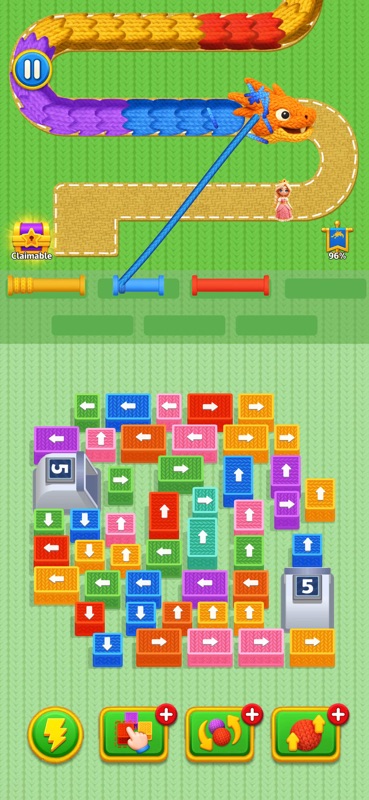 Worm Jam - 3D Wool Dragon Out screenshot 1