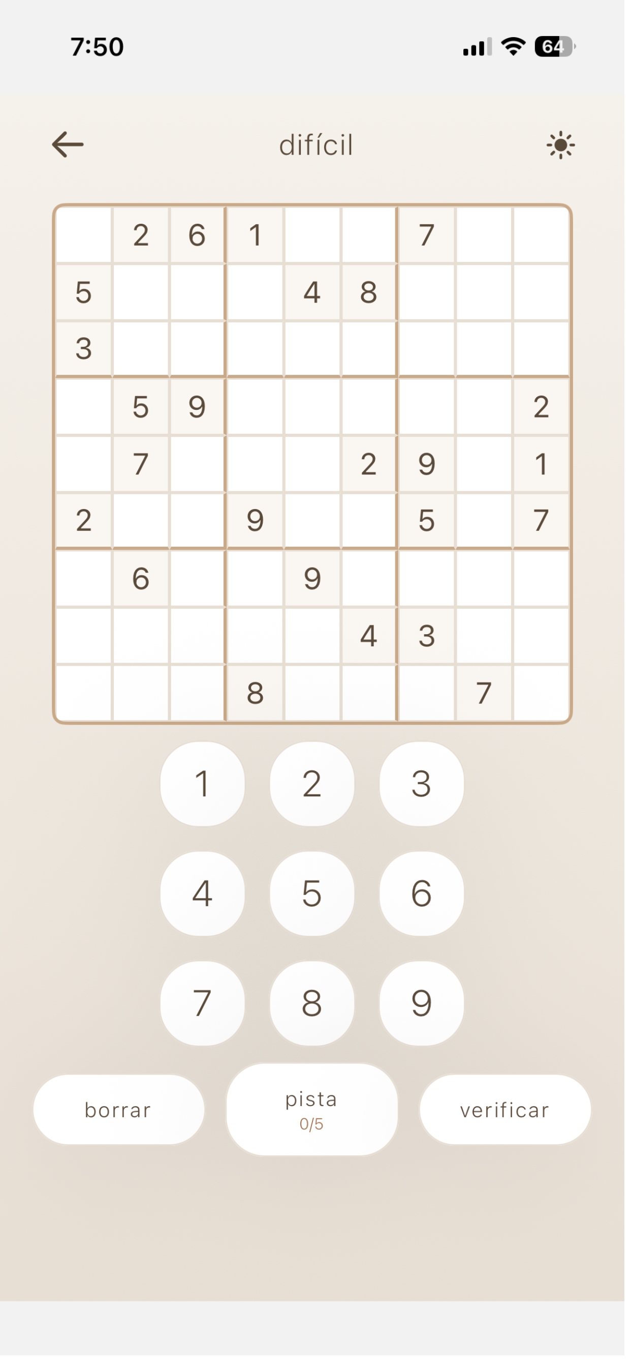 Sudoku Minimalist