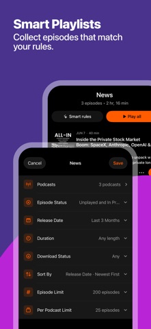 Podcast App & Player - Skimr screenshot