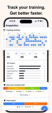 GrappleDex: Your BJJ Tracker screenshot
