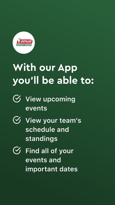 Northland Hockey Events Screenshot