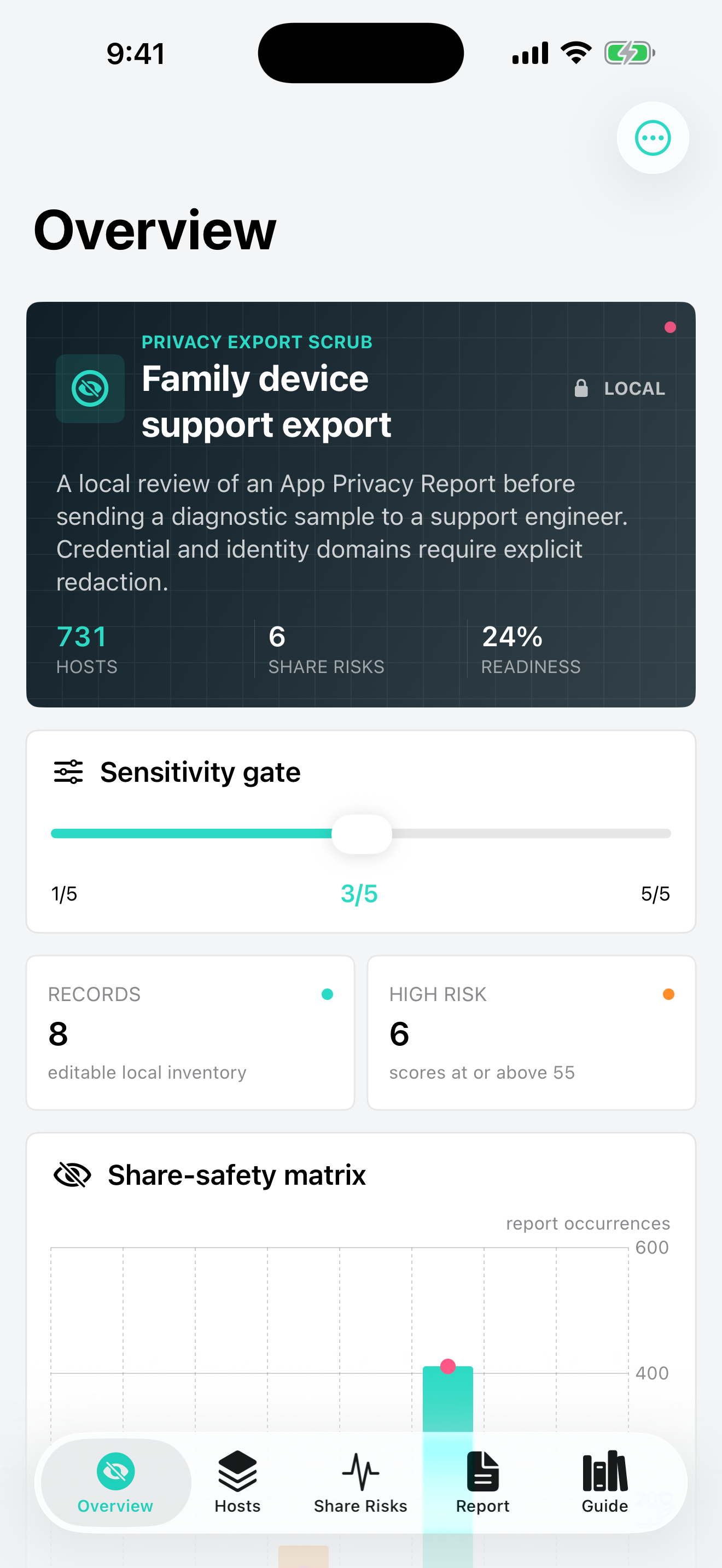Exportveil: Privacy Report screenshot 1 of 4