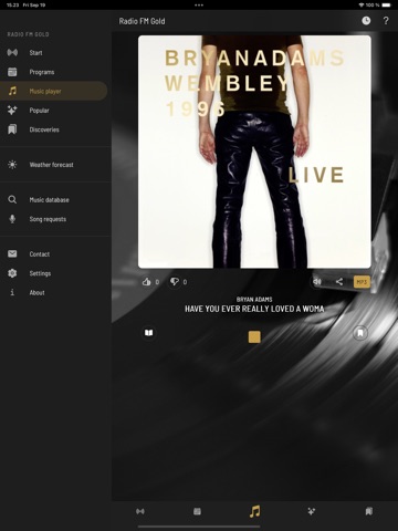 Radio FM Gold iPad screenshot