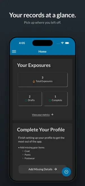 IPSDI Exposure Tracker screenshot 1