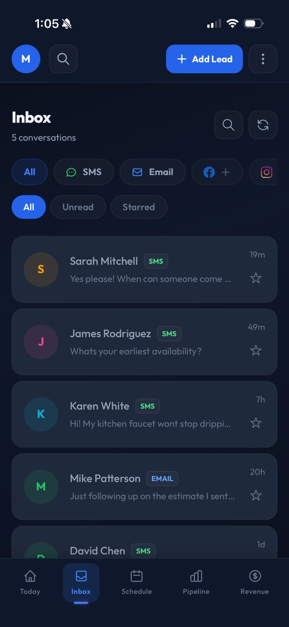iPhone screenshot
