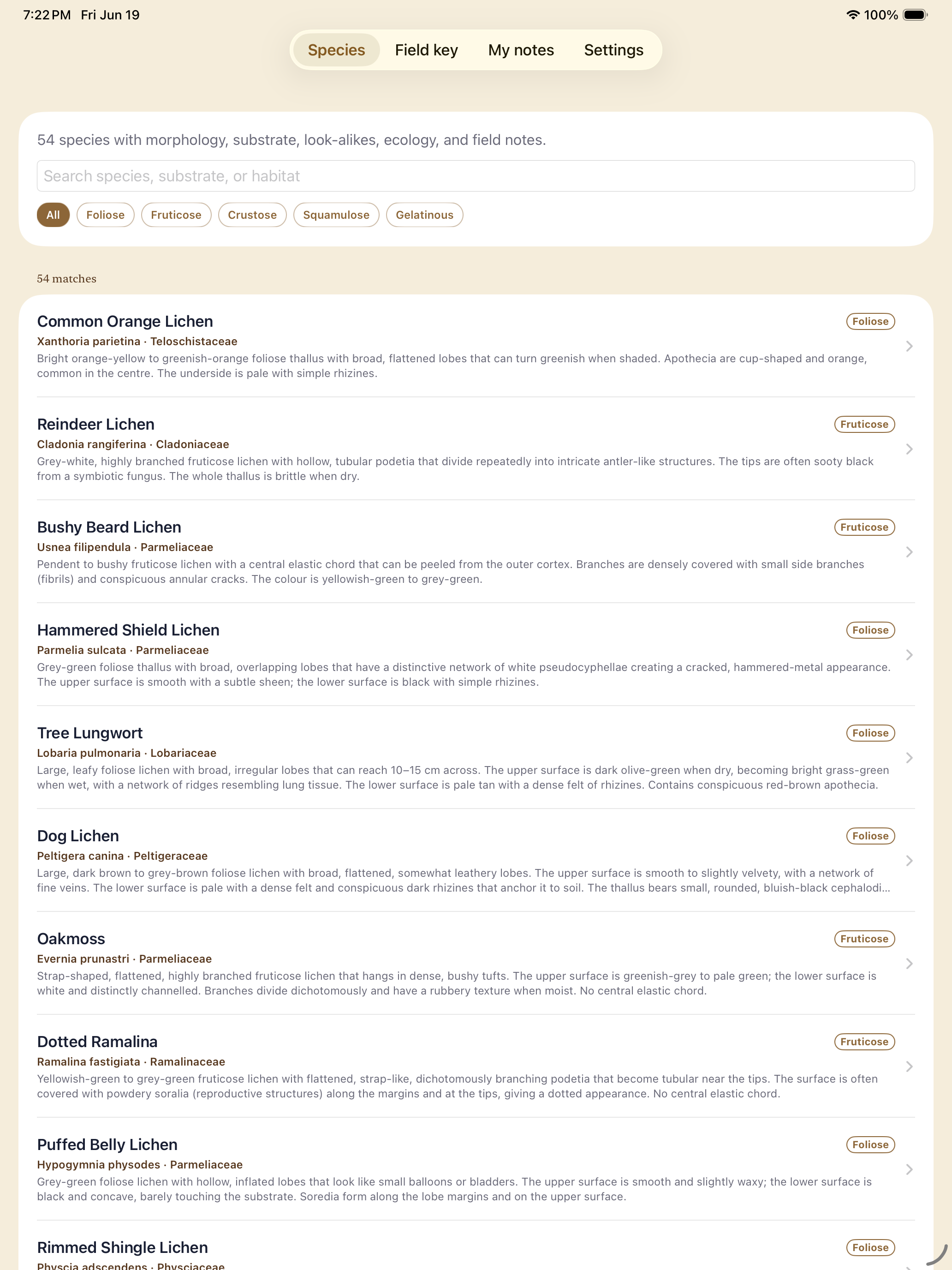 LichensBook screenshot 6