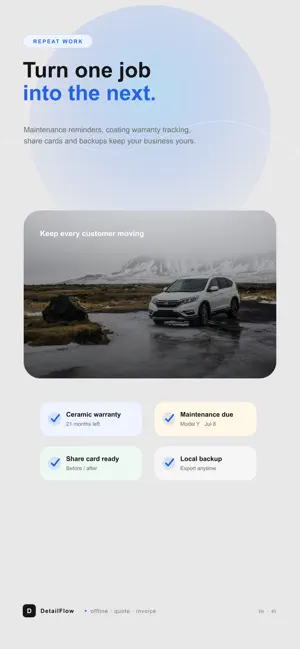 Auto Detailing: Business App screenshot 1